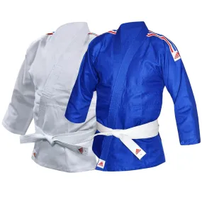 Adidas J250 Kids Judo Uniform Gi - 9oz Suit + White Belt for sale