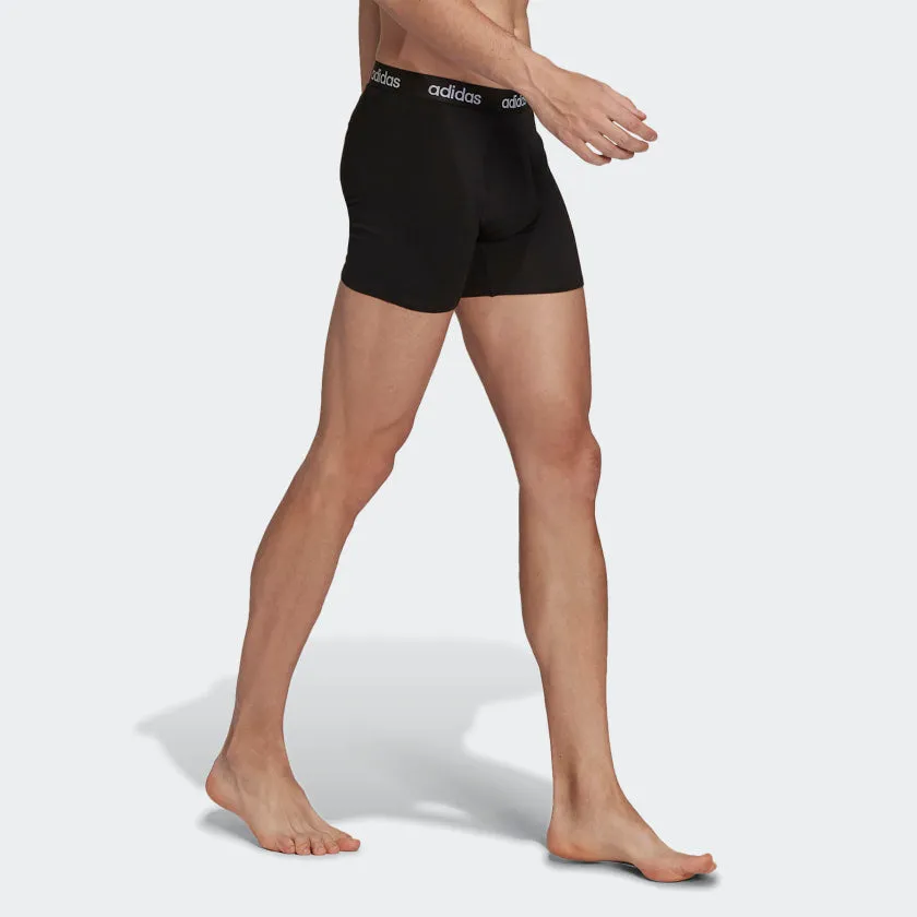 Adidas logo boxers. Two-pack essential briefs.