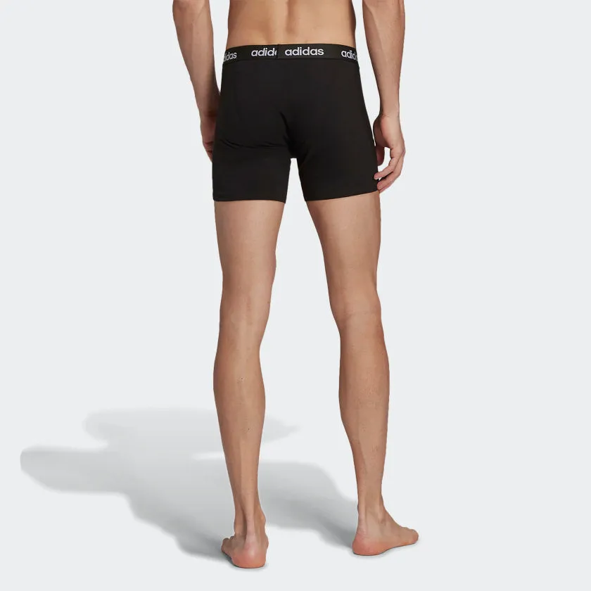 Adidas logo boxers. Two-pack essential briefs.