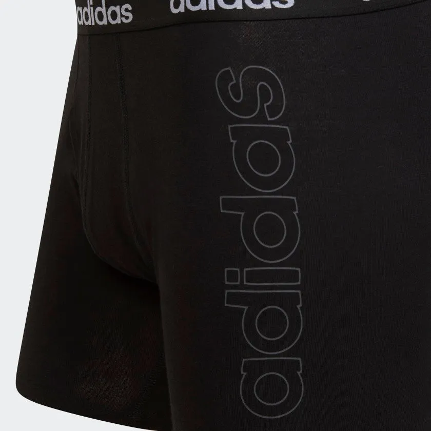 Adidas logo boxers. Two-pack essential briefs.