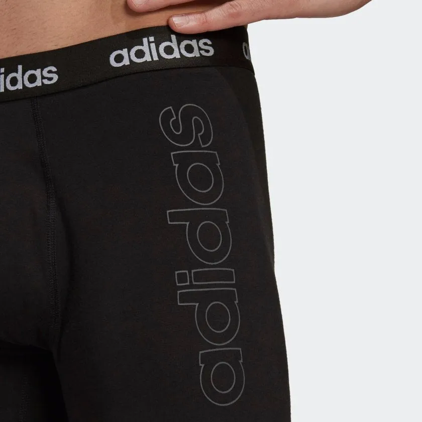 Adidas logo boxers. Two-pack essential briefs.