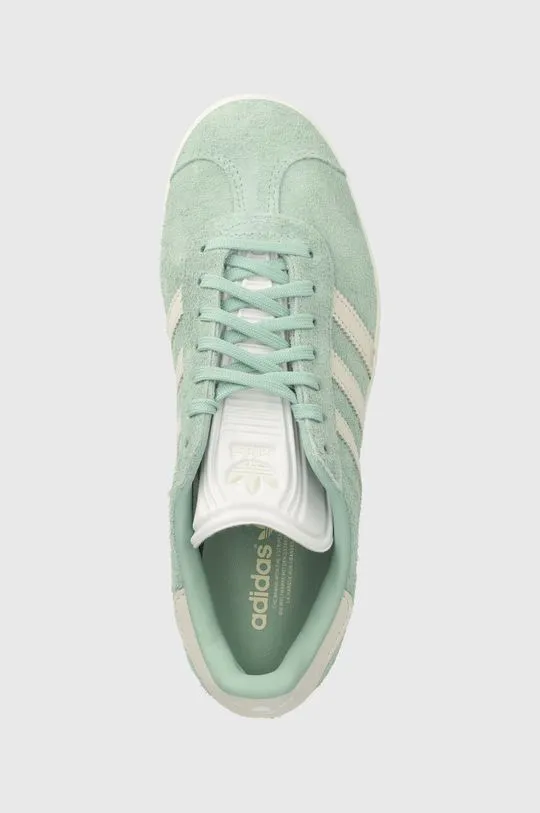 adidas Originals leather sneakers Gazelle green color IG4393