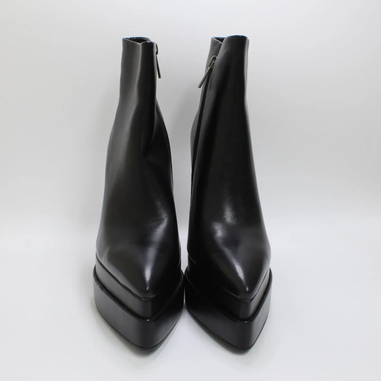 Albertina Double Stack Pointed Ankle Boots