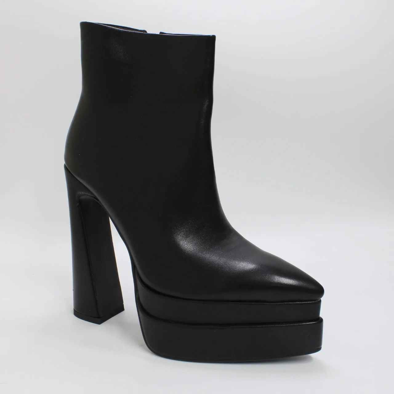 Albertina Double Stack Pointed Ankle Boots