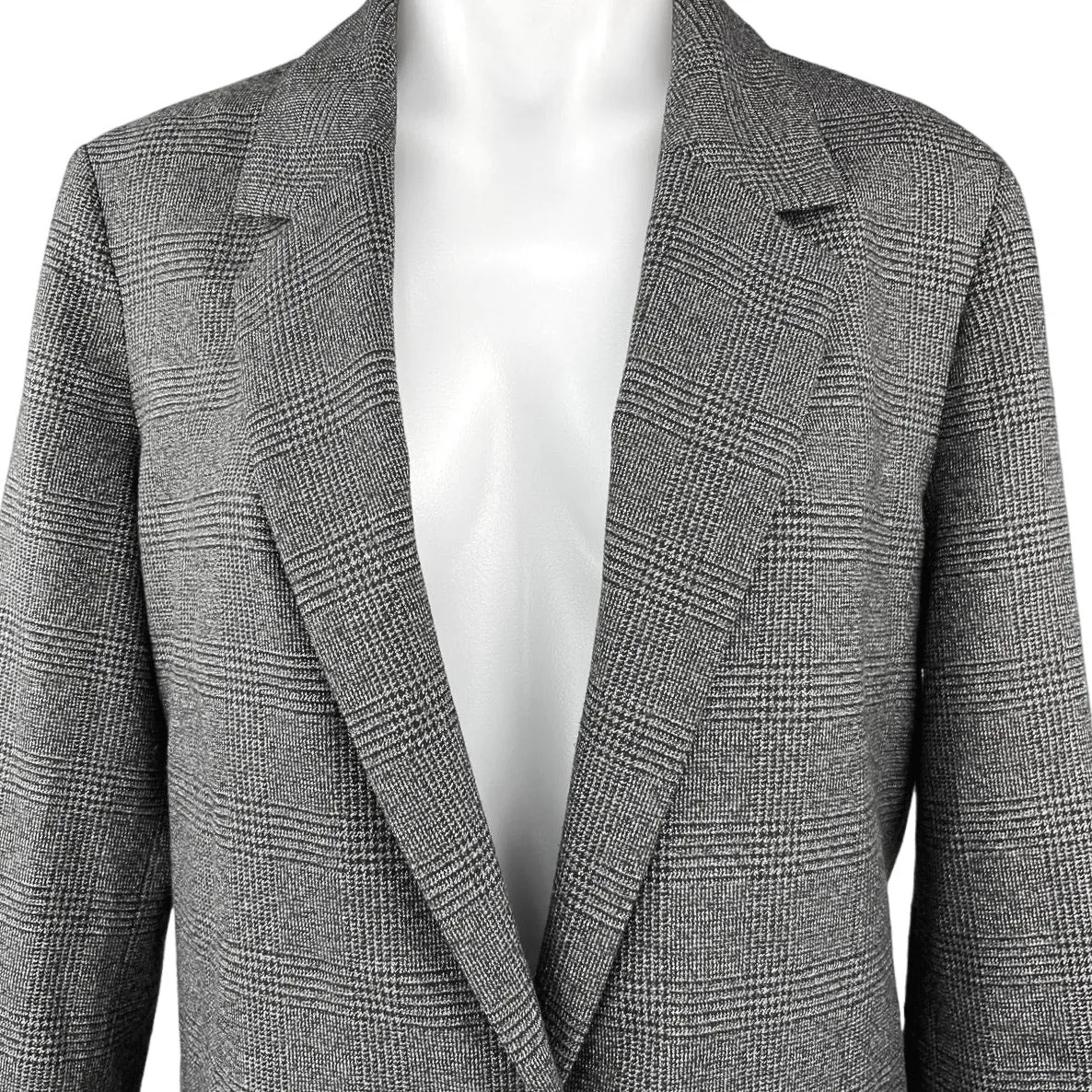 AllSaints Anneka Gray Check Plaid Tailored Blazer Jacket & Trousers Pants Set 4