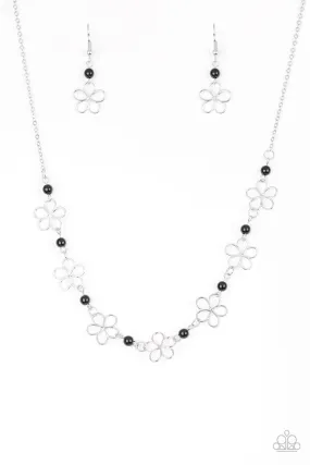 Always Blooming - Black Necklace