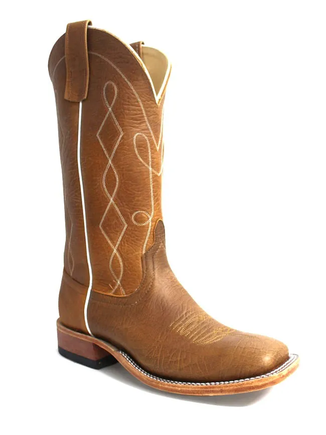 Anderson Bean Natural Twister Bison Cowboy Boots