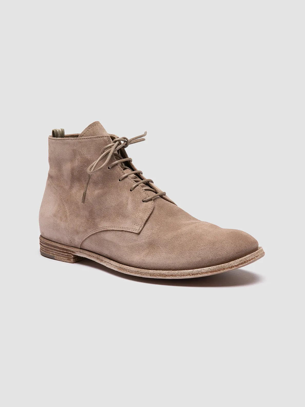 ARCHIVE 513 - Beige Suede Lace-up Boots