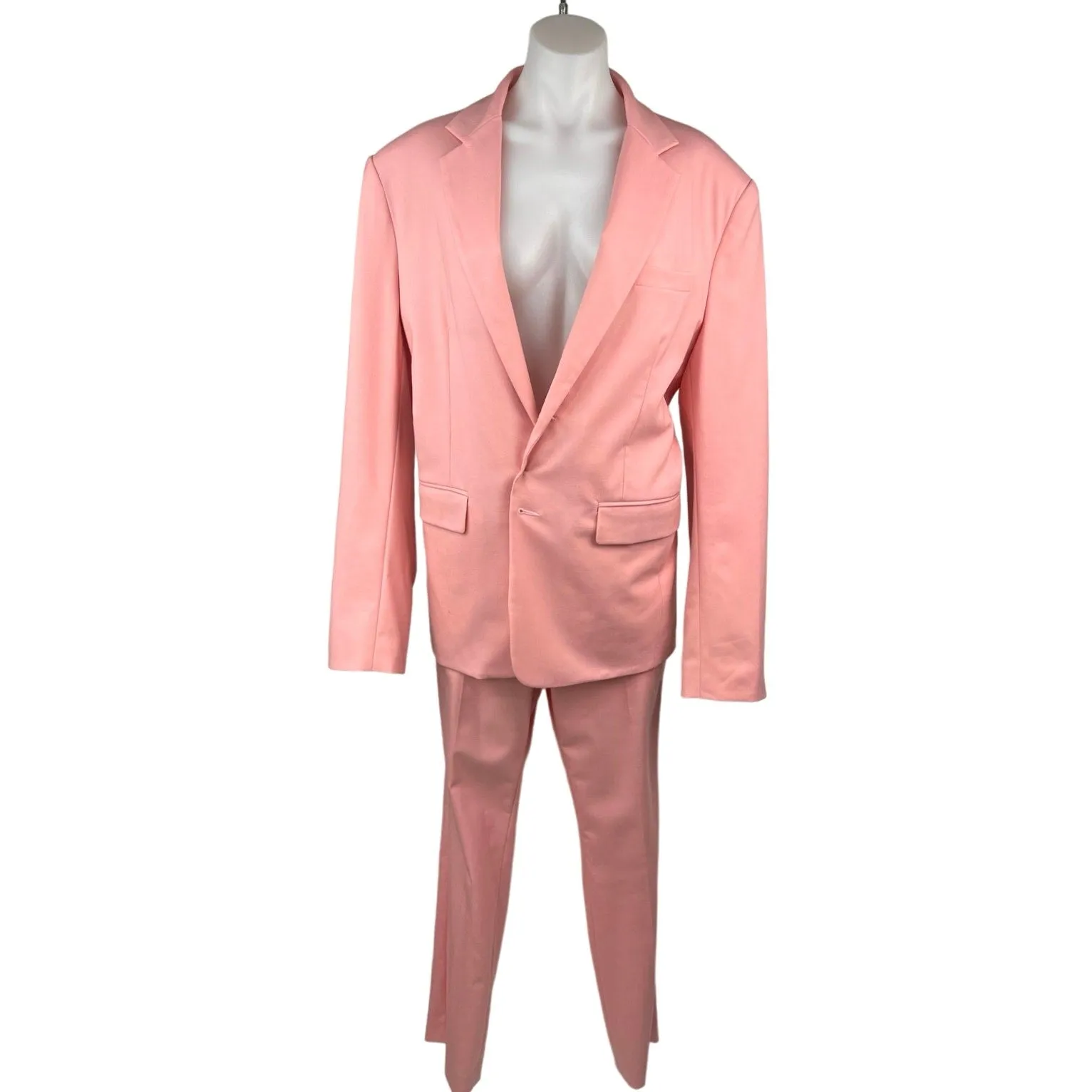 Argent Women's Pink Blazer Coat Jacket Trouser Dress Pants Suit Set Size 10