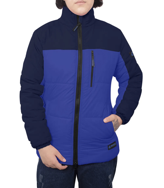 Ashley Navy and Royal Blue Puffer Jacket 