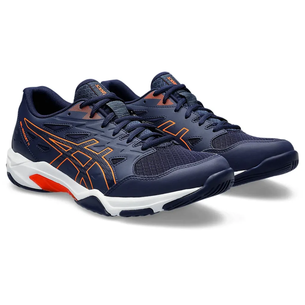 ASICS Gel-Rocket 11 Badminton Shoe for Men - Peacoat/Shocking Orange