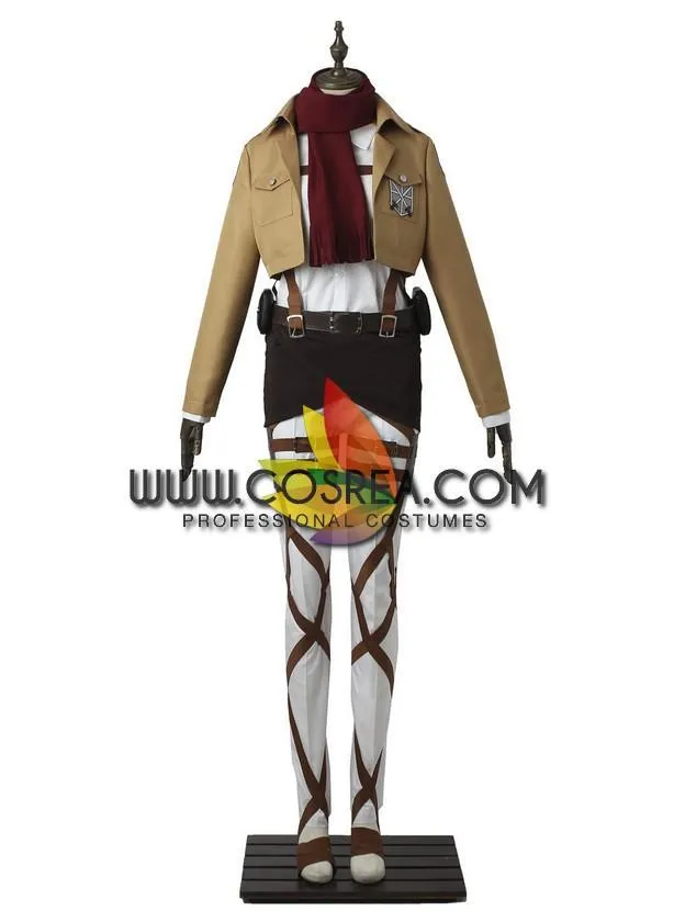 Attack on Titan Mikasa Ackerman Cosplay Costume - Complete Set - Fast Shipping