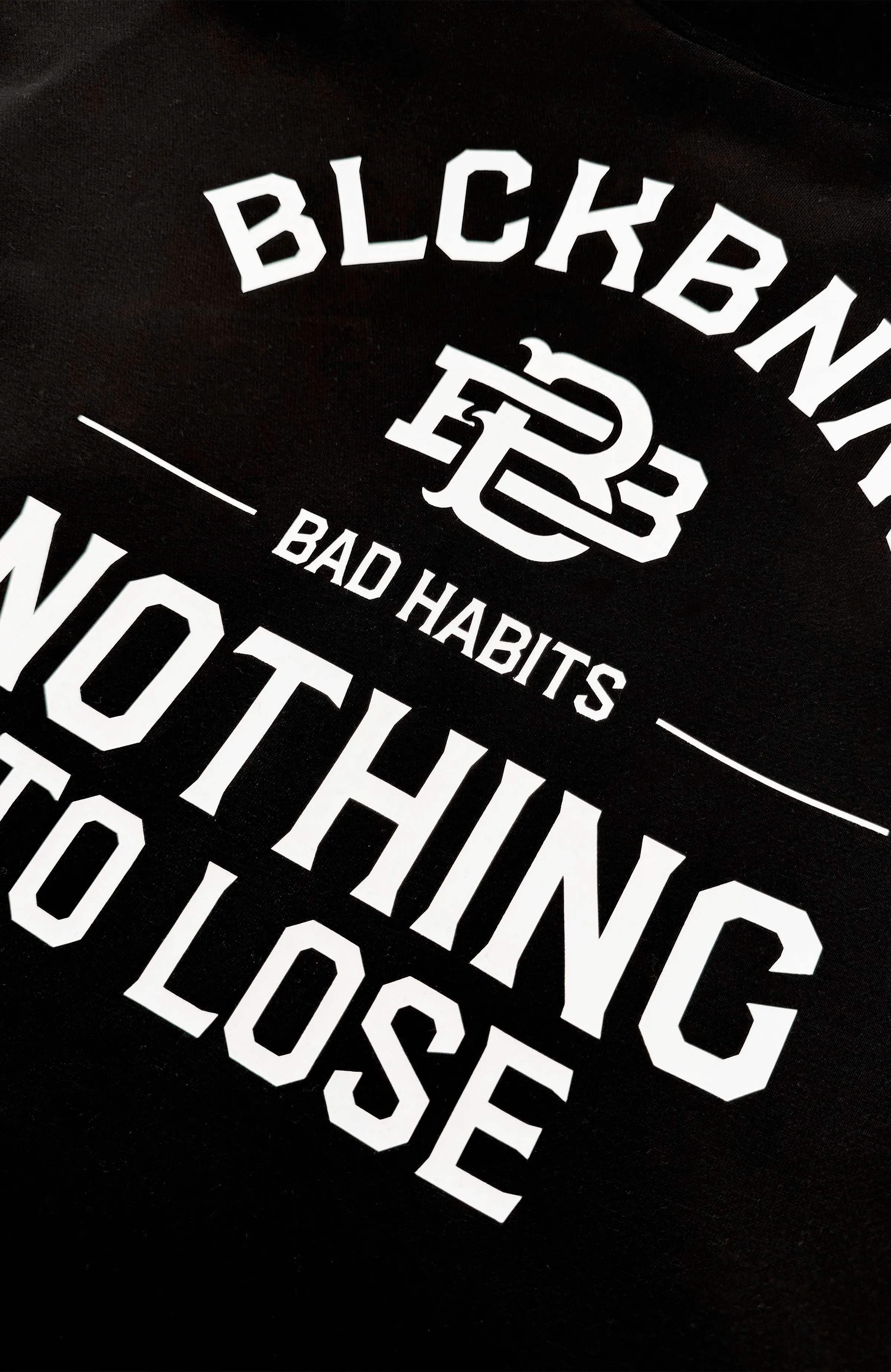 BAD HABITS ZIPPED HOODIE | Black