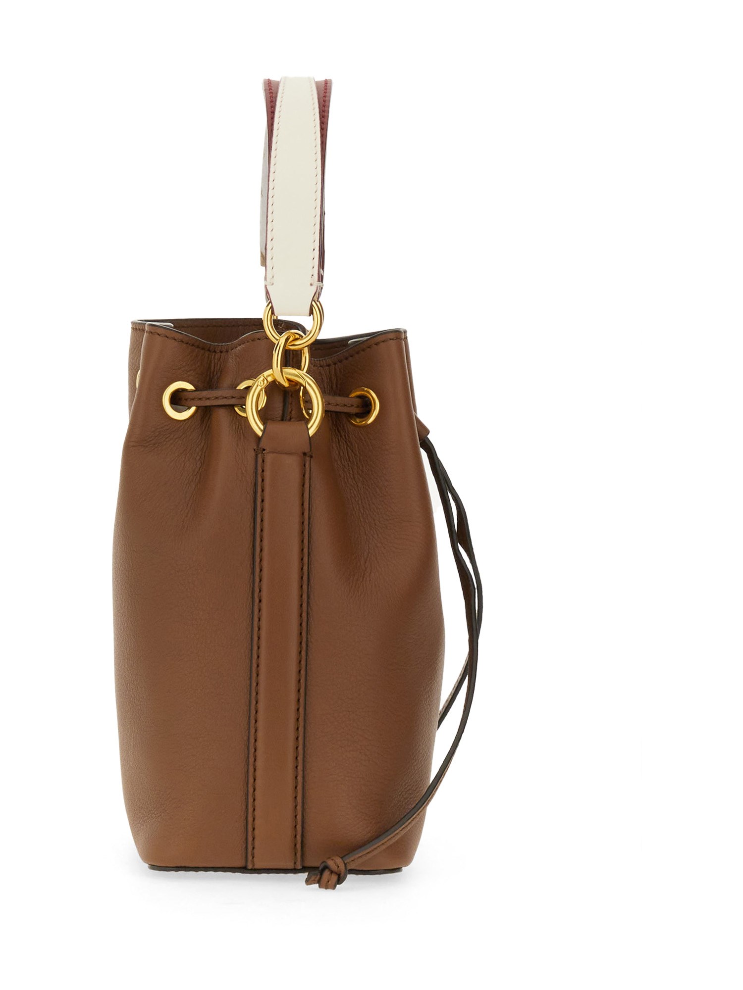 BALLY    MINI TAIL LEATHER BUCKET BAG