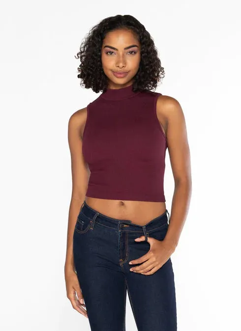 Bamboo Mock Neck Top.