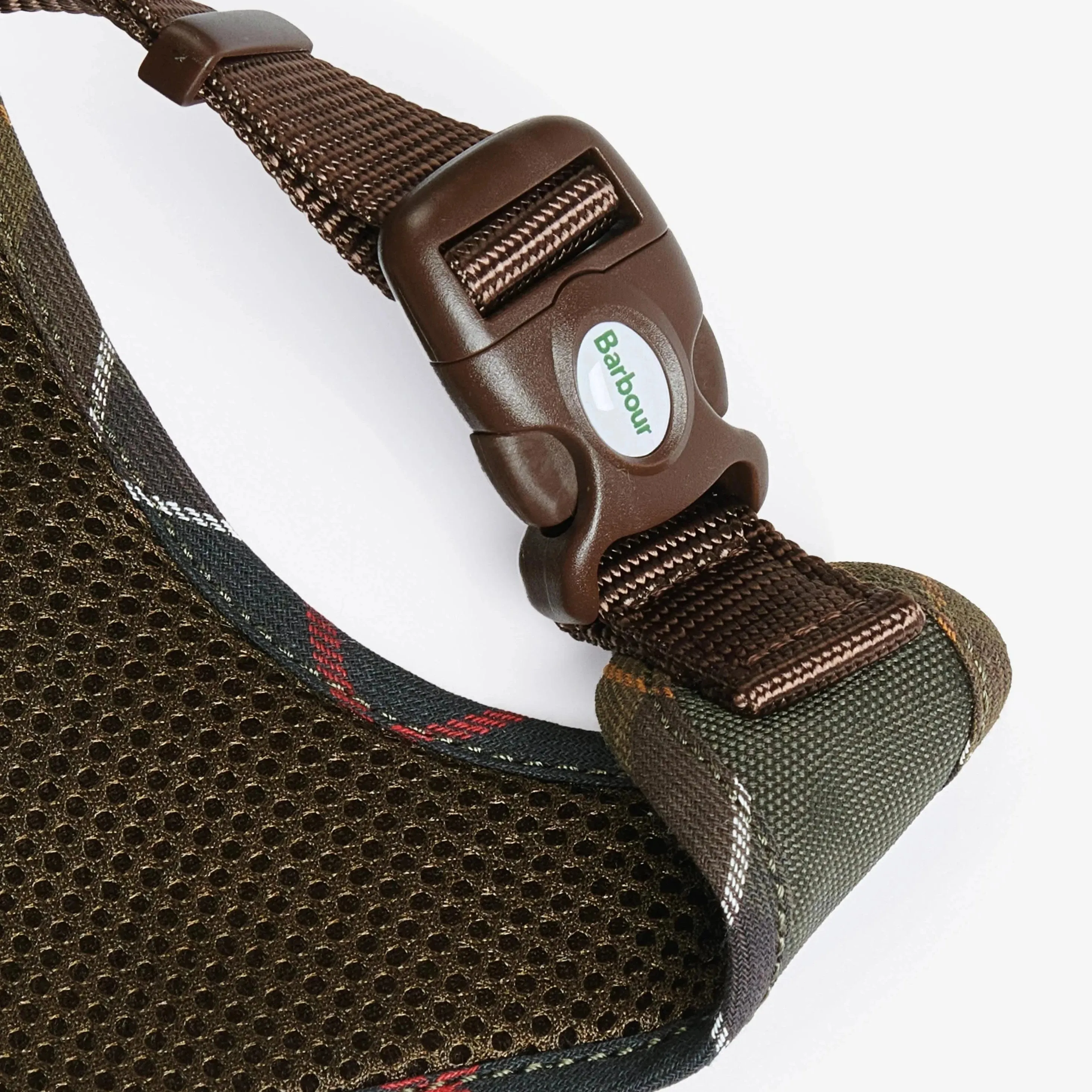 Barbour Comfort Dog Harness - Tartan/Olive