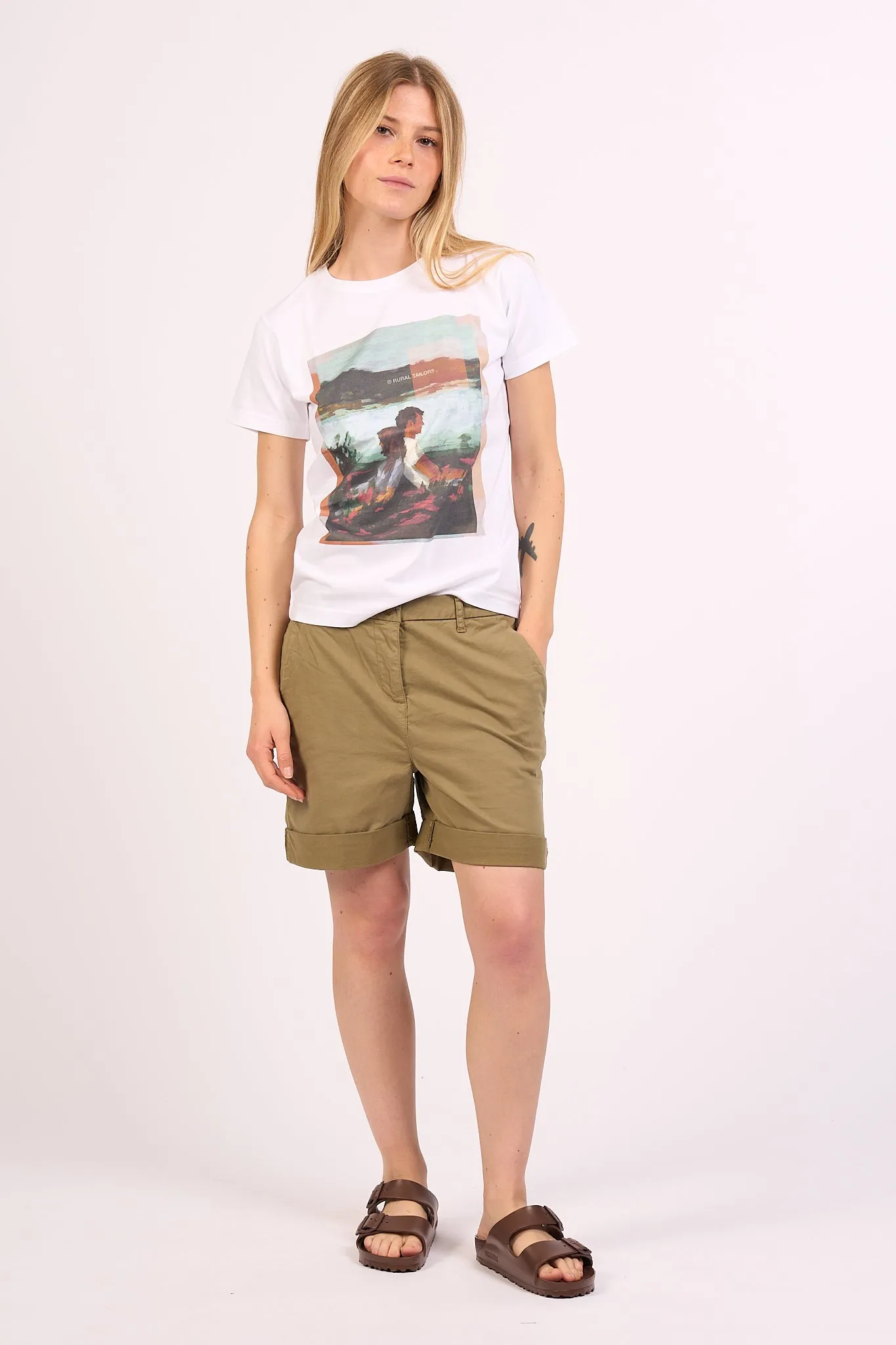 Barbour Khaki Shorts for Women