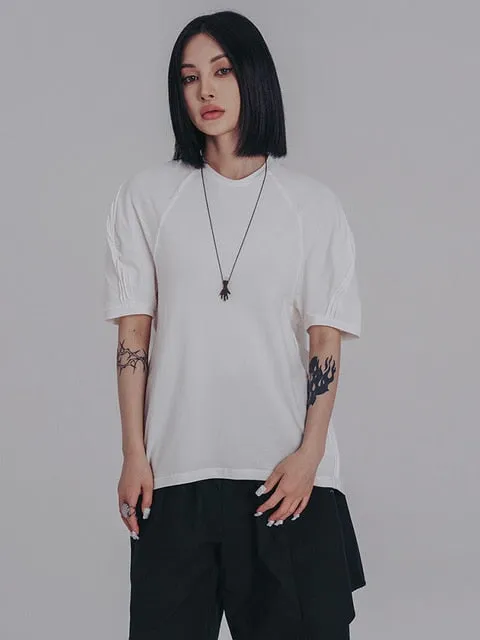 Bastik Round Neck Tee - White