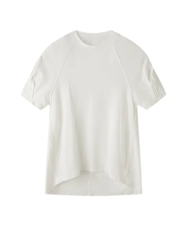 Bastik Round Neck Tee - White