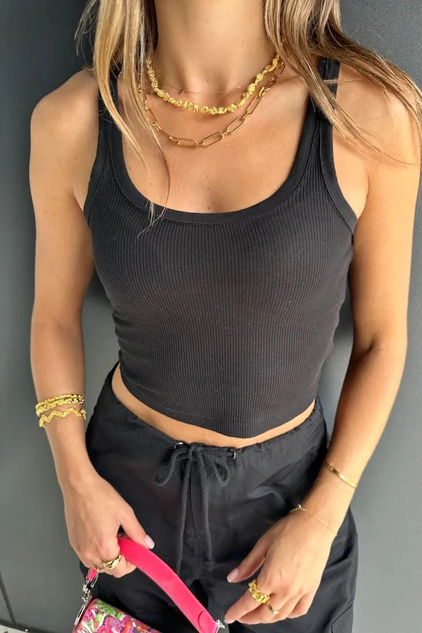 Black Crop Top