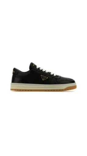 Black Downtown Nappa Leather Sneakers