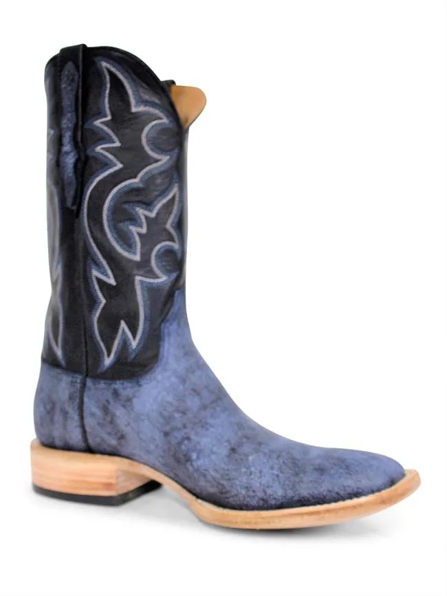 Black Jack Safari Blue Giraffe Cowboy Boots for Men