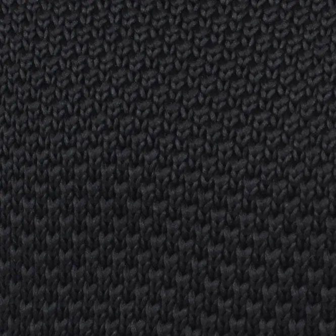 Black Knitted Tie - Adie