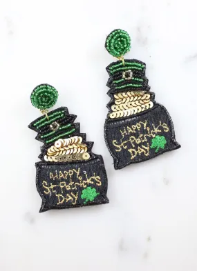 Black Parade Pot Gold Earring - Best Price & Fast Delivery