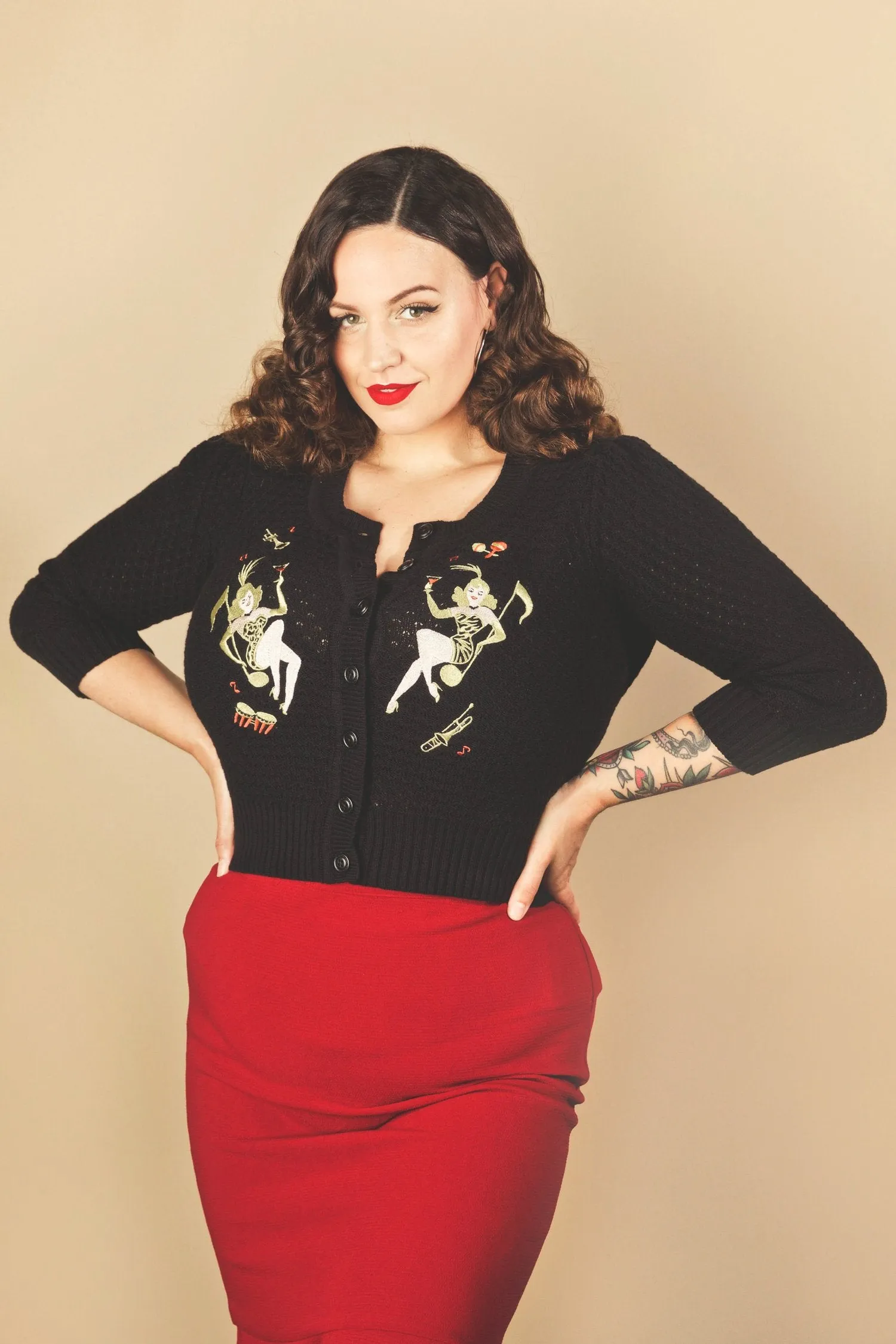 Black Showgirls Cardigan