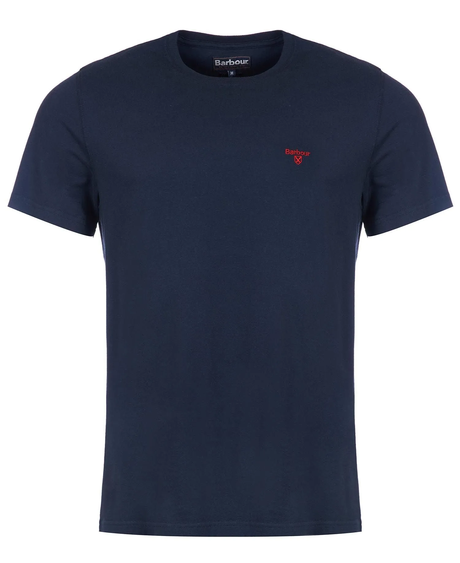 Blue Barbour T-shirt.