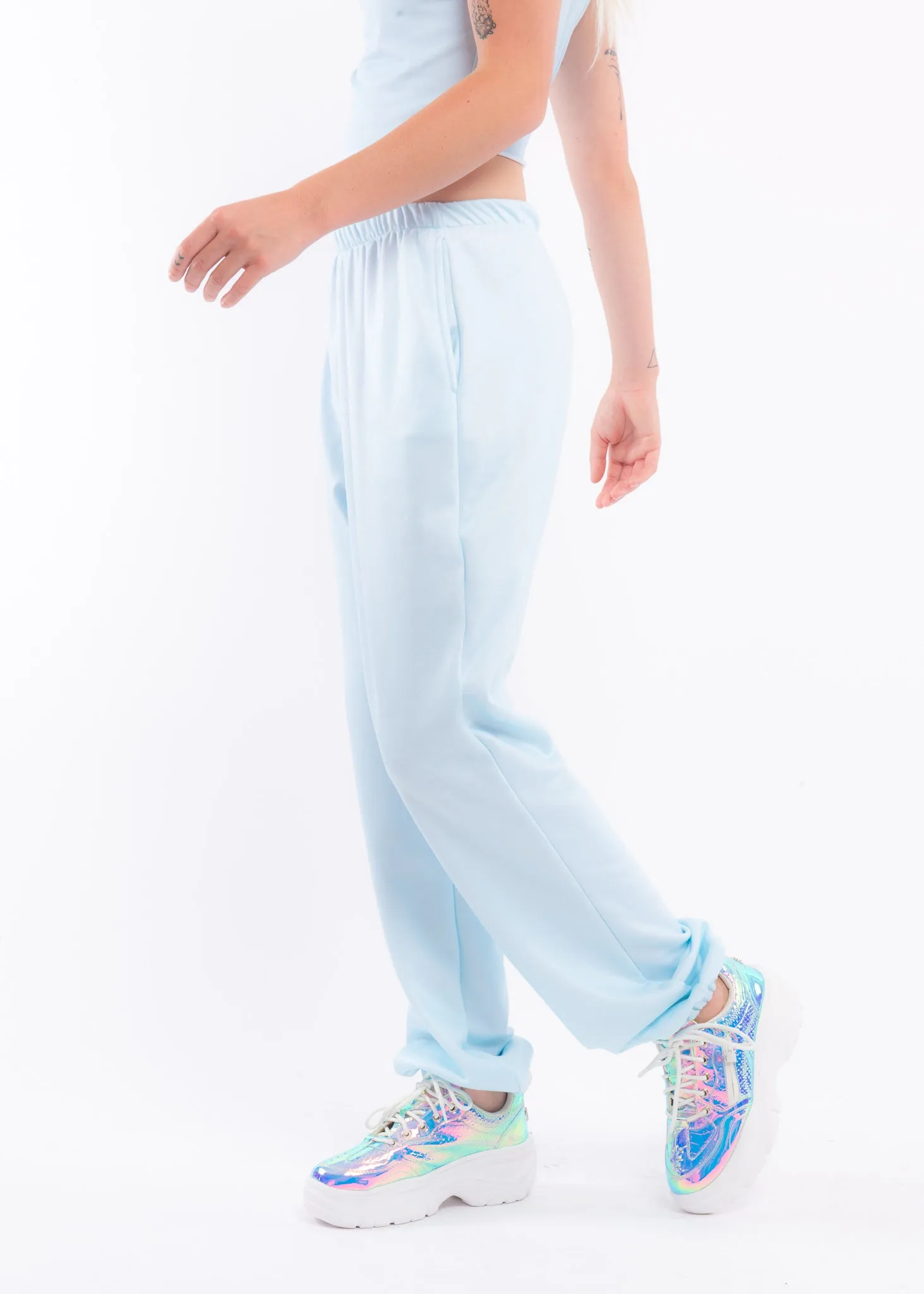 Blue Fleece Sweatpants