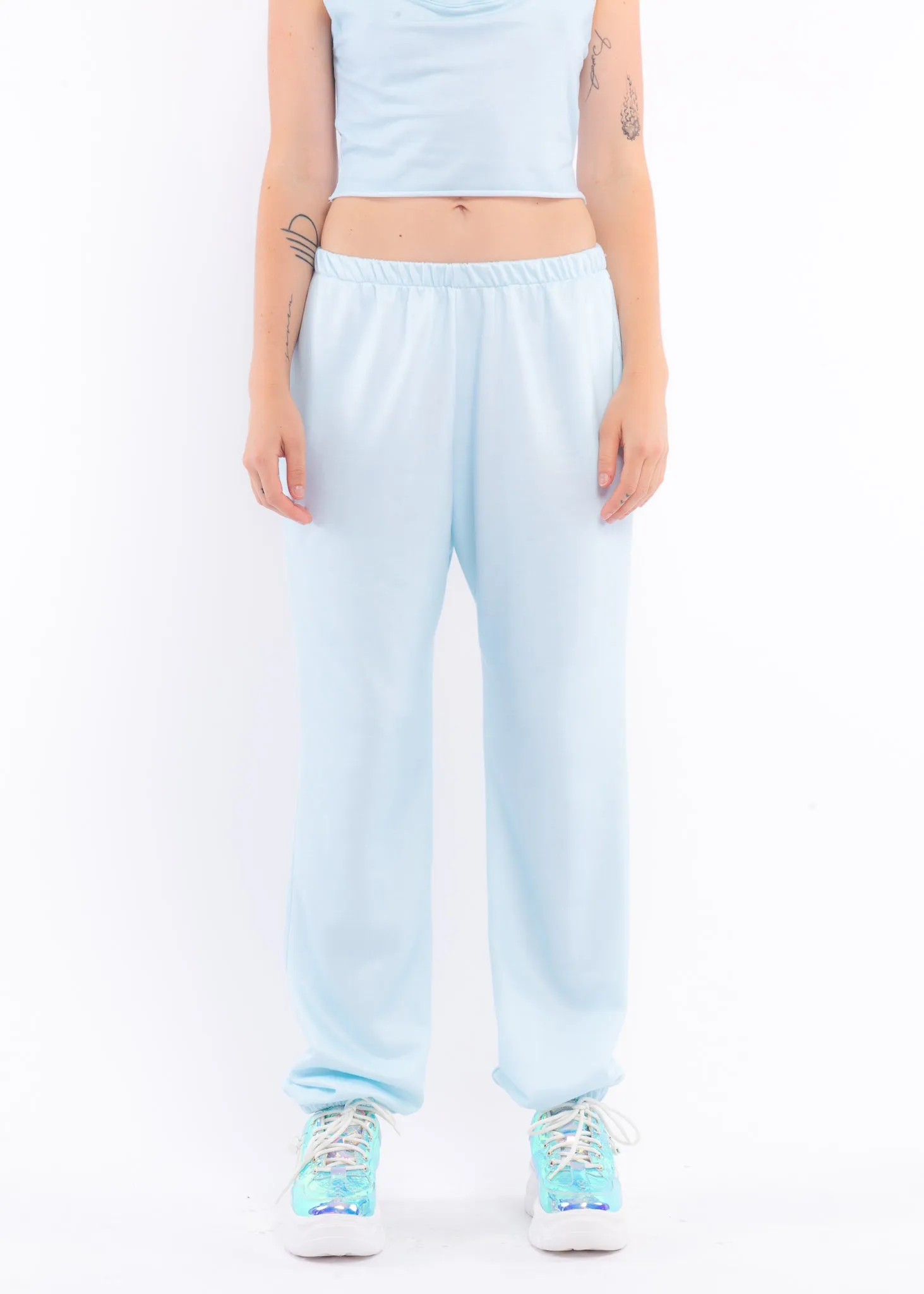 Blue Fleece Sweatpants