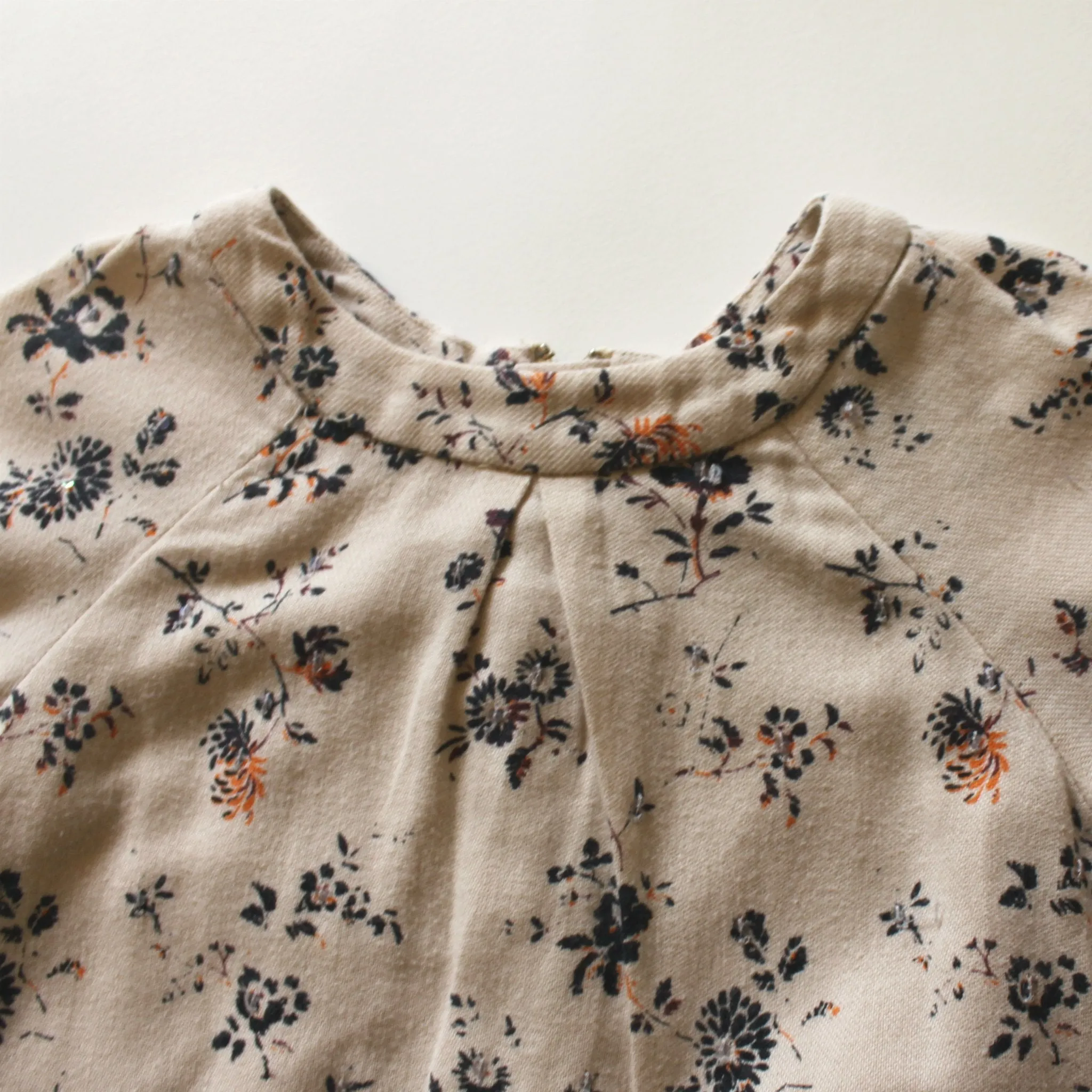 Bonpoint Cream Winter Floral Dress: 4 Years