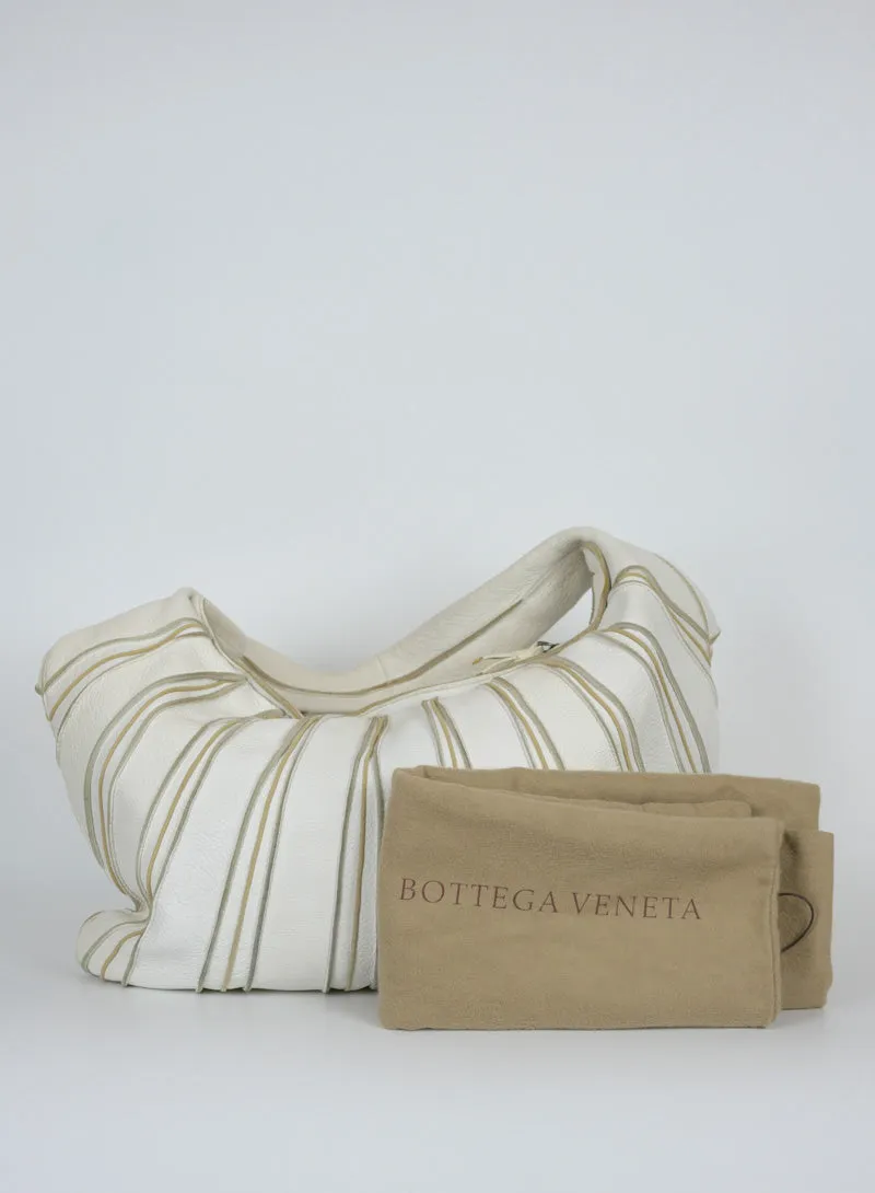 Bottega Veneta Borsa Hobo in pelle bianca