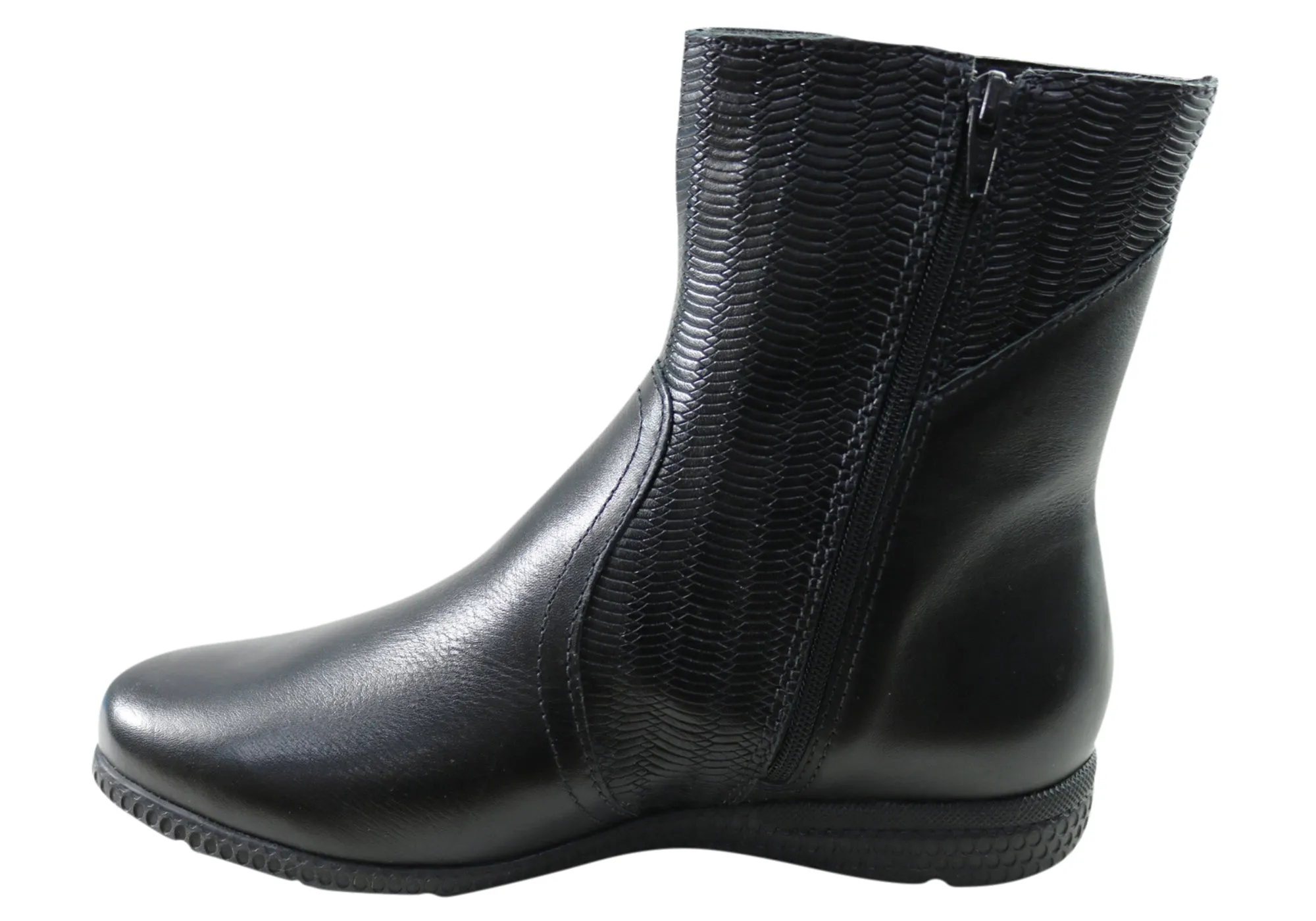 Bottero Jessie Womens Comfortable Leather Ankle Boots Made In Brazil