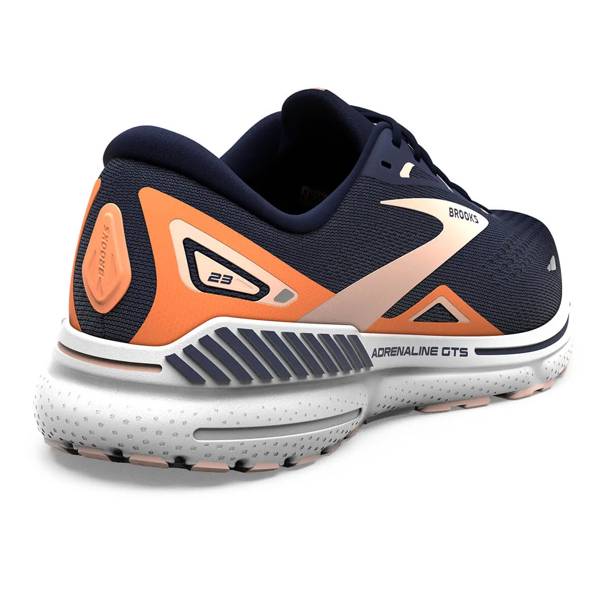 Brooks Adrenaline GTS 23 Womens | Peacoat tangerine peach