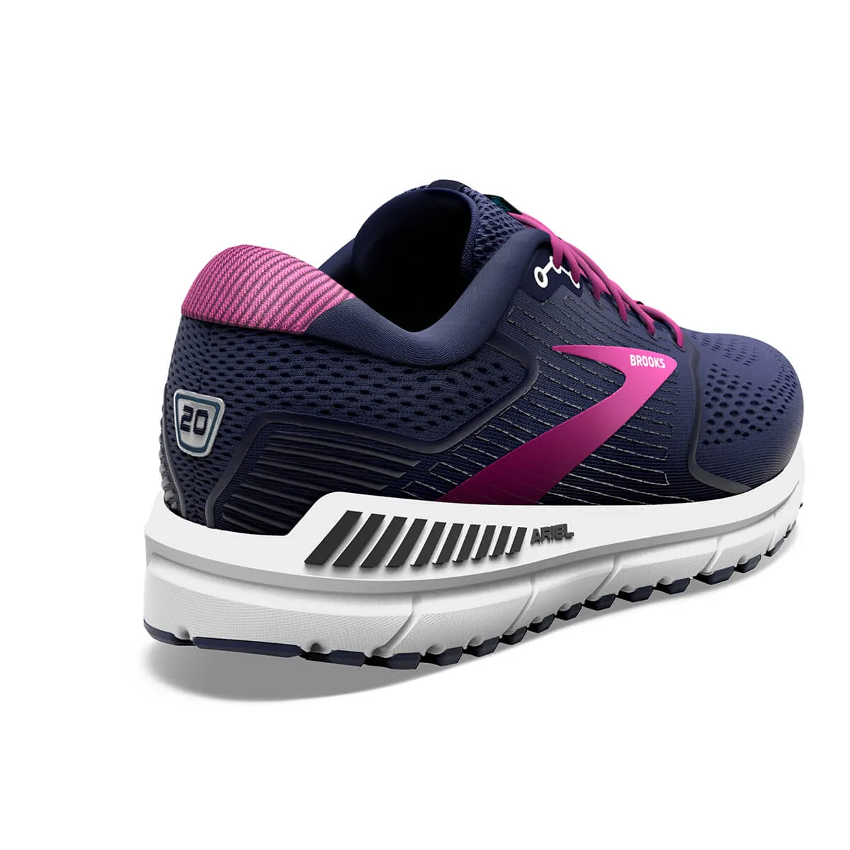 Brooks Ariel 20 Women's Running Shoe | Peacoat/Vivid Viola/White