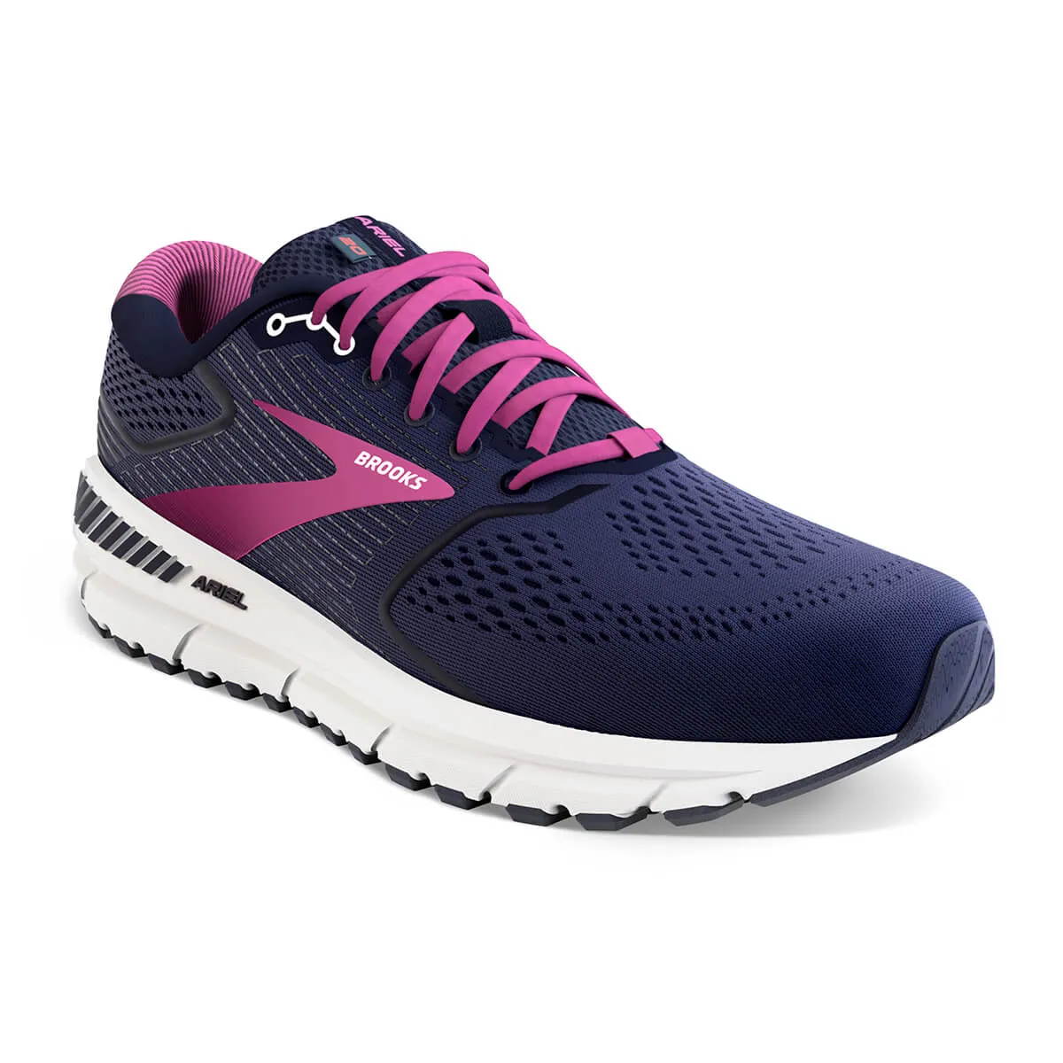 Brooks Ariel 20 Women's Running Shoe | Peacoat/Vivid Viola/White