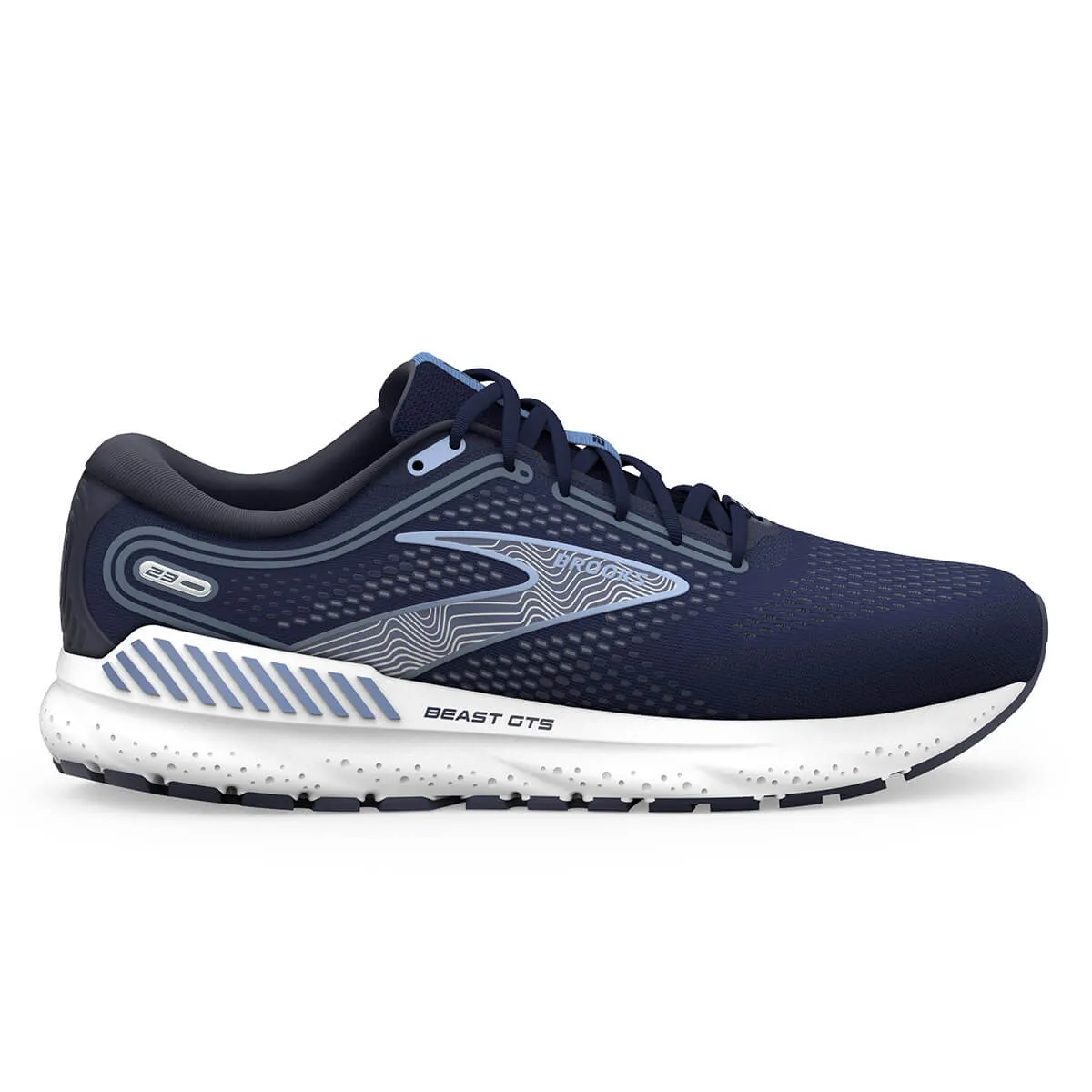 Brooks Beast GTS 23 Men's Running Shoes, Peacoat/Blue/White - Shop Now!