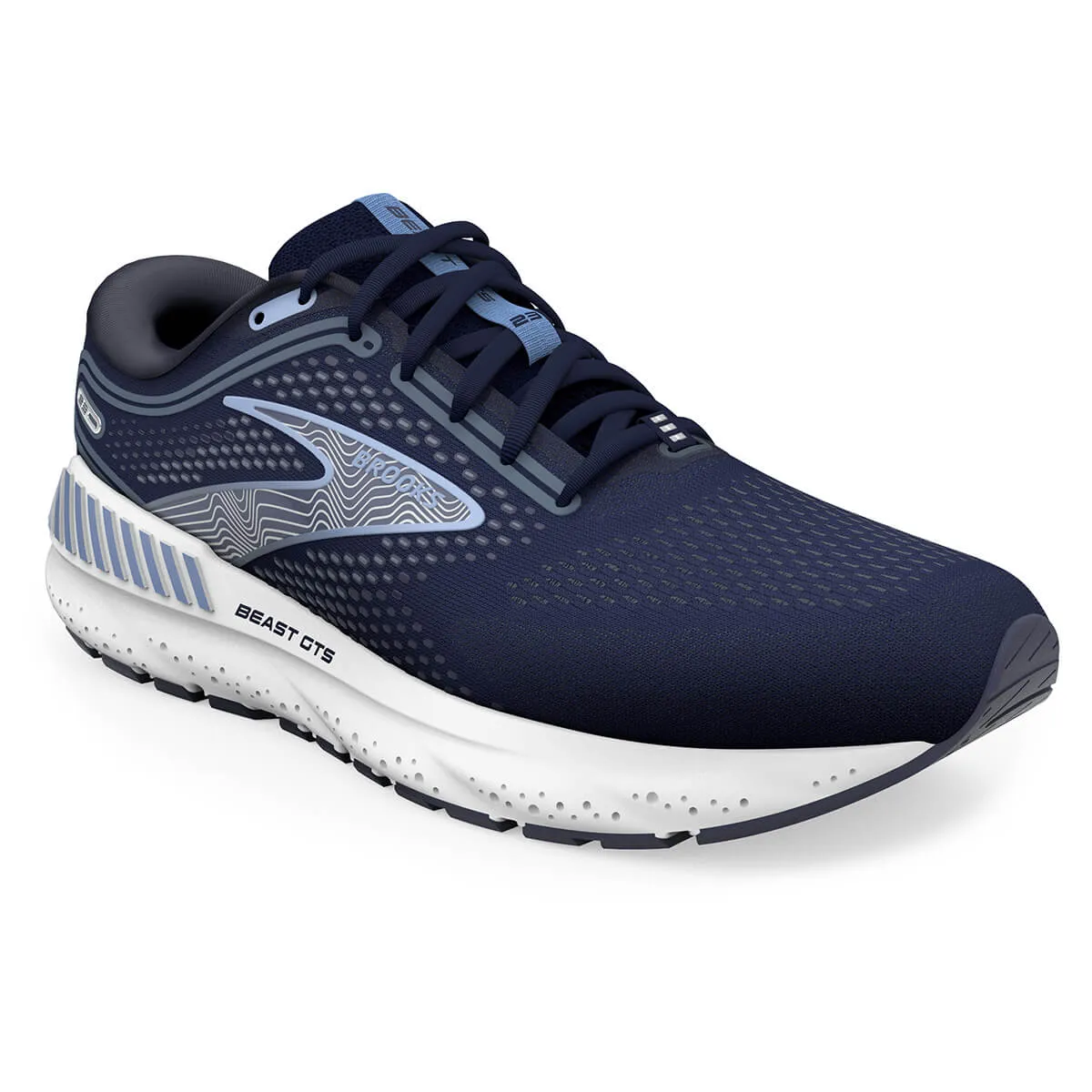 Brooks Beast GTS 23 Men's Running Shoes, Peacoat/Blue/White - Shop Now!