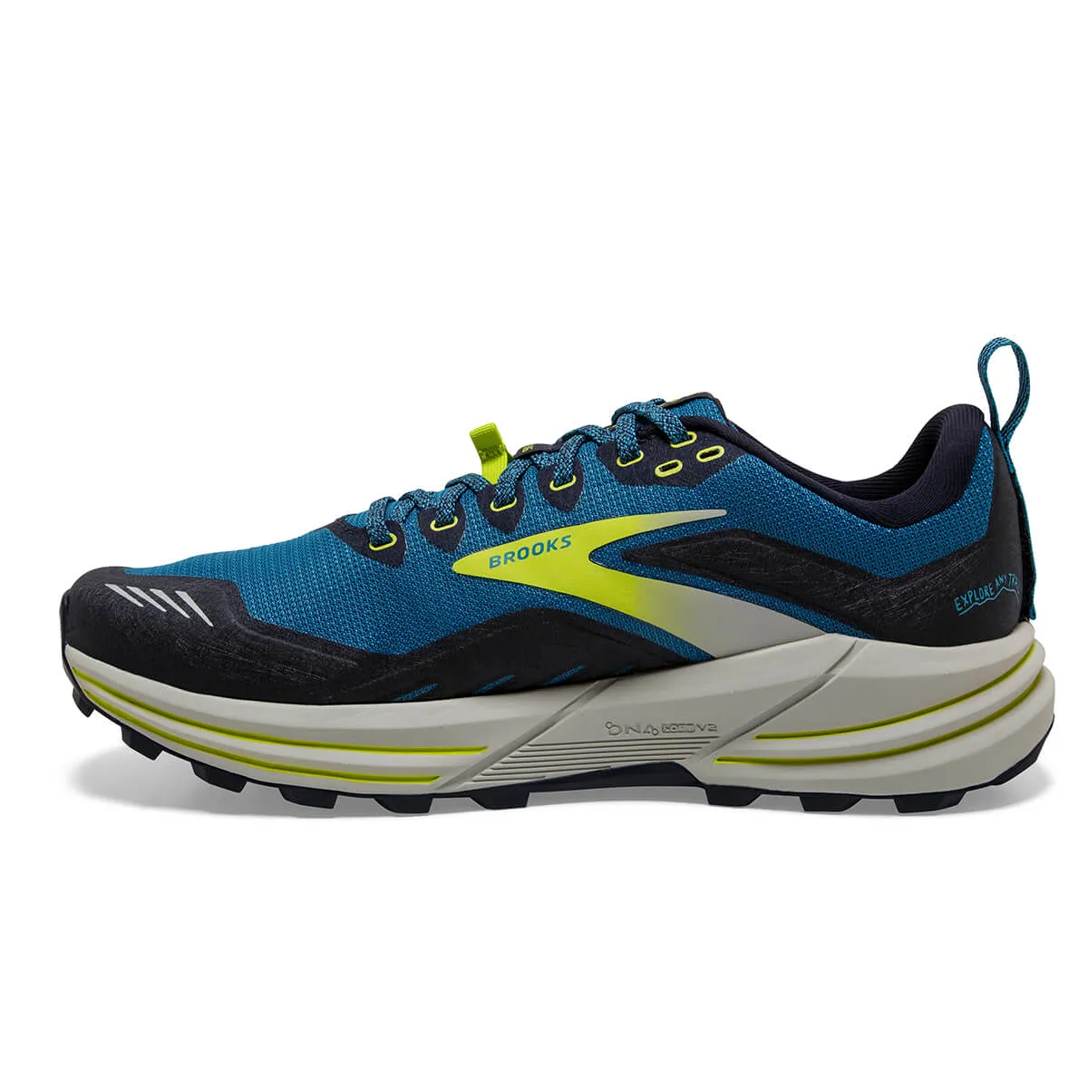 Brooks Cascadia 16 Men's Running Shoes | Mykonos Blue/Peacoat/Lime