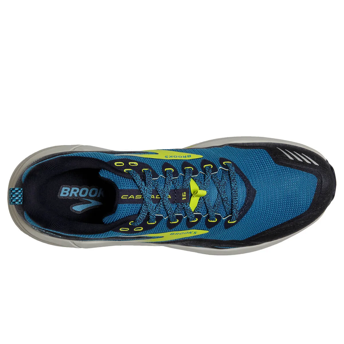 Brooks Cascadia 16 Men's Running Shoes | Mykonos Blue/Peacoat/Lime