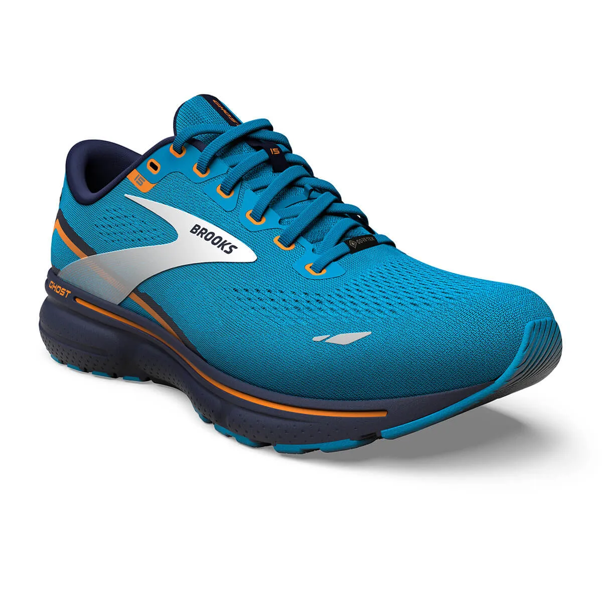 Brooks Ghost 15 GTX Men's | Blue Peacoat Orange