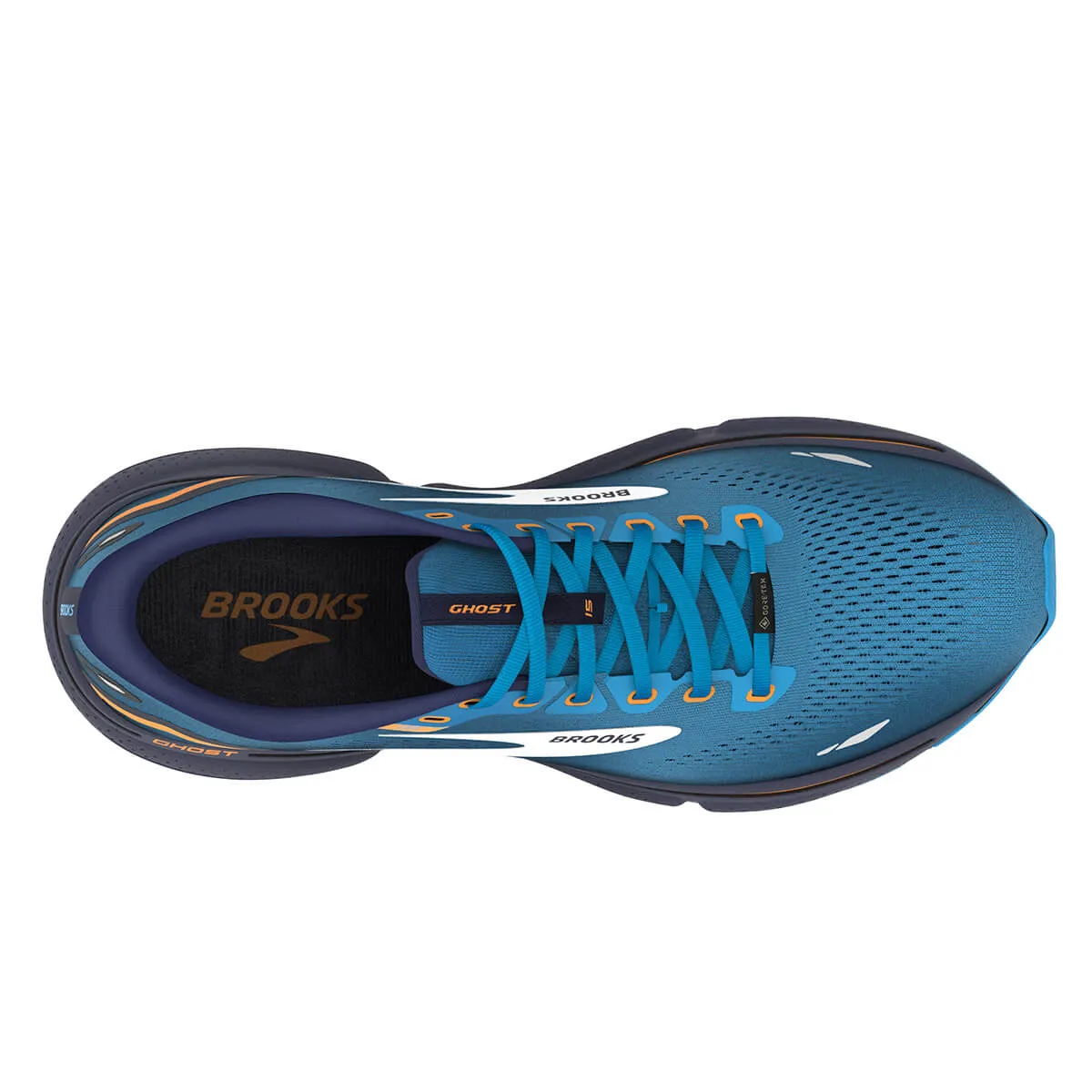 Brooks Ghost 15 GTX Men's | Blue Peacoat Orange