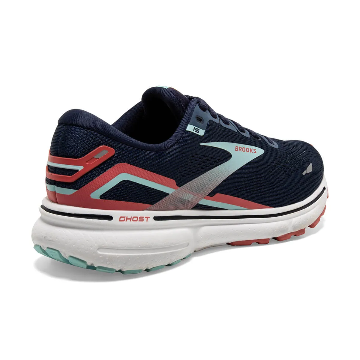 Brooks Ghost 15 Women's Running Shoes - Peacoat/Canal Blue/Rose