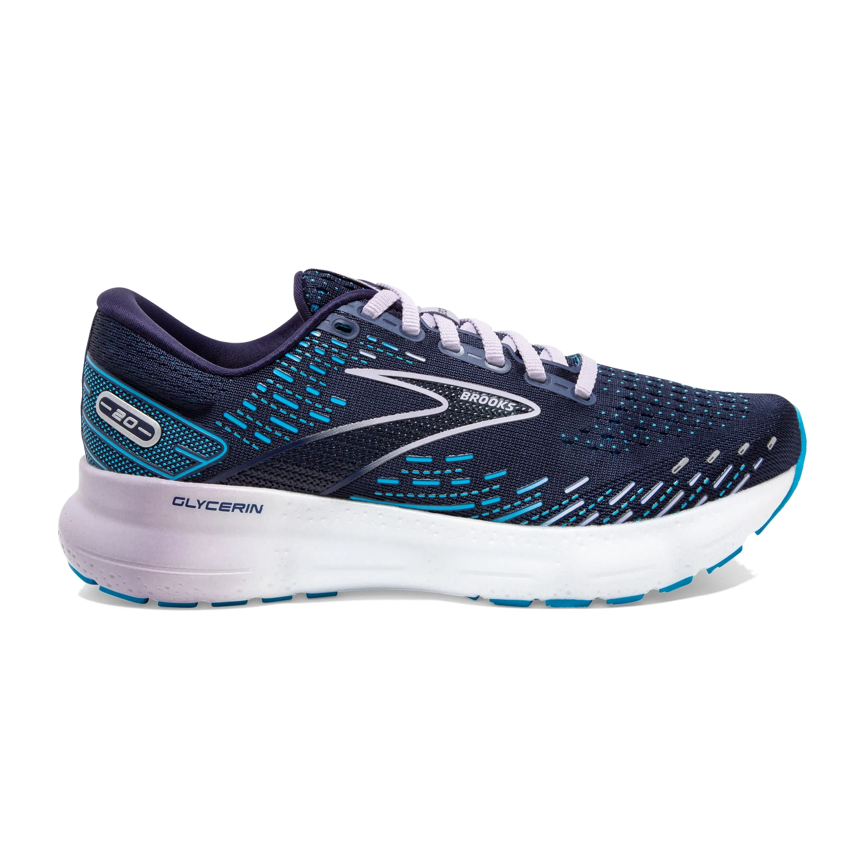 Brooks Glycerin 20 Peacoat Ocean Pastel Lilac