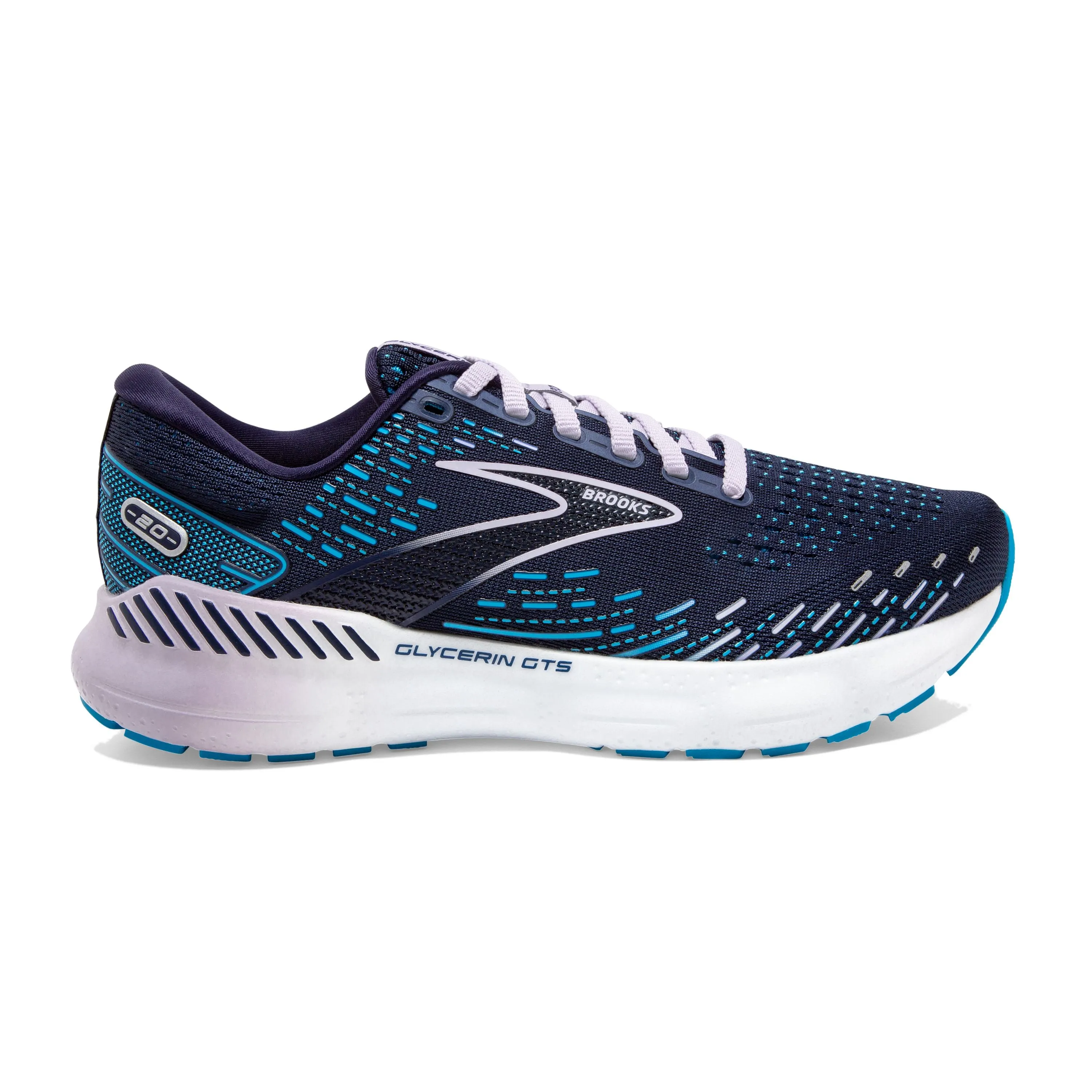 Brooks Glycerin GTS 20 - Peacoat Ocean - Pastel Lilac • Search-friendly Result