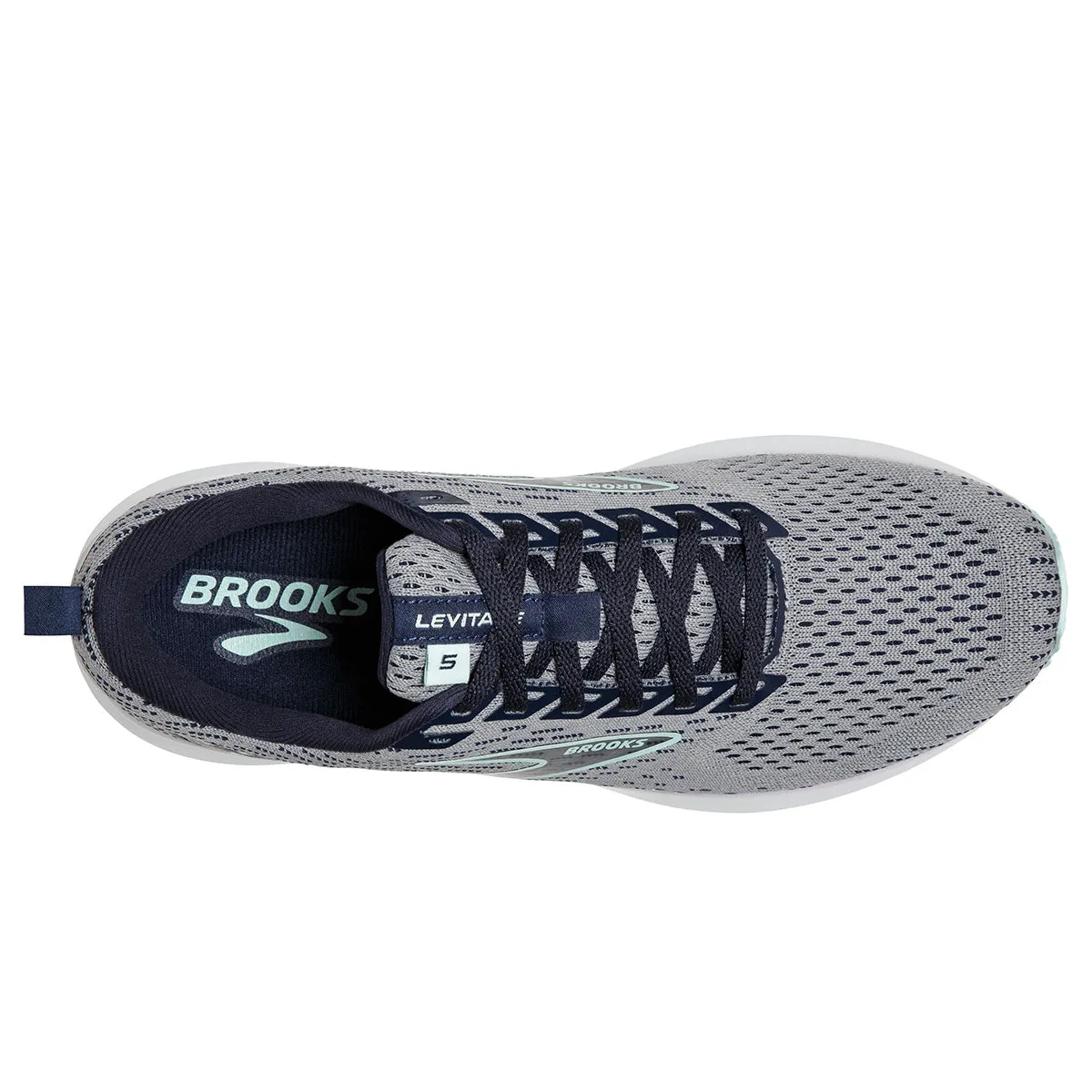 Brooks Levitate 5 Womens | Grey/Peacoat/Blue Light