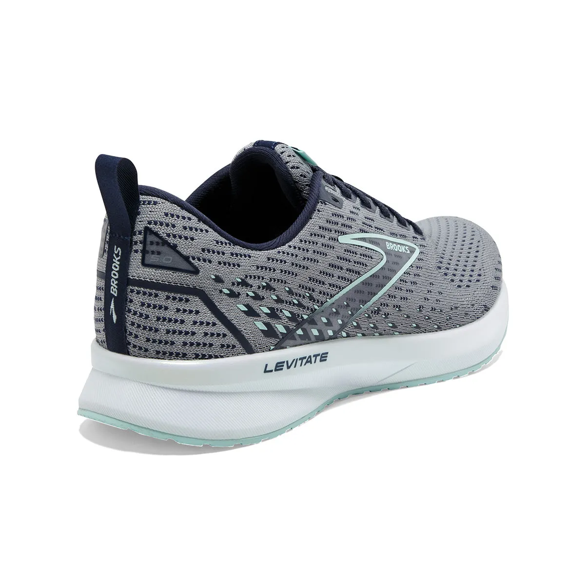 Brooks Levitate 5 Womens | Grey/Peacoat/Blue Light