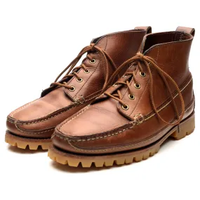 Brown Leather Camp Boots UK 9 US 9.5 D